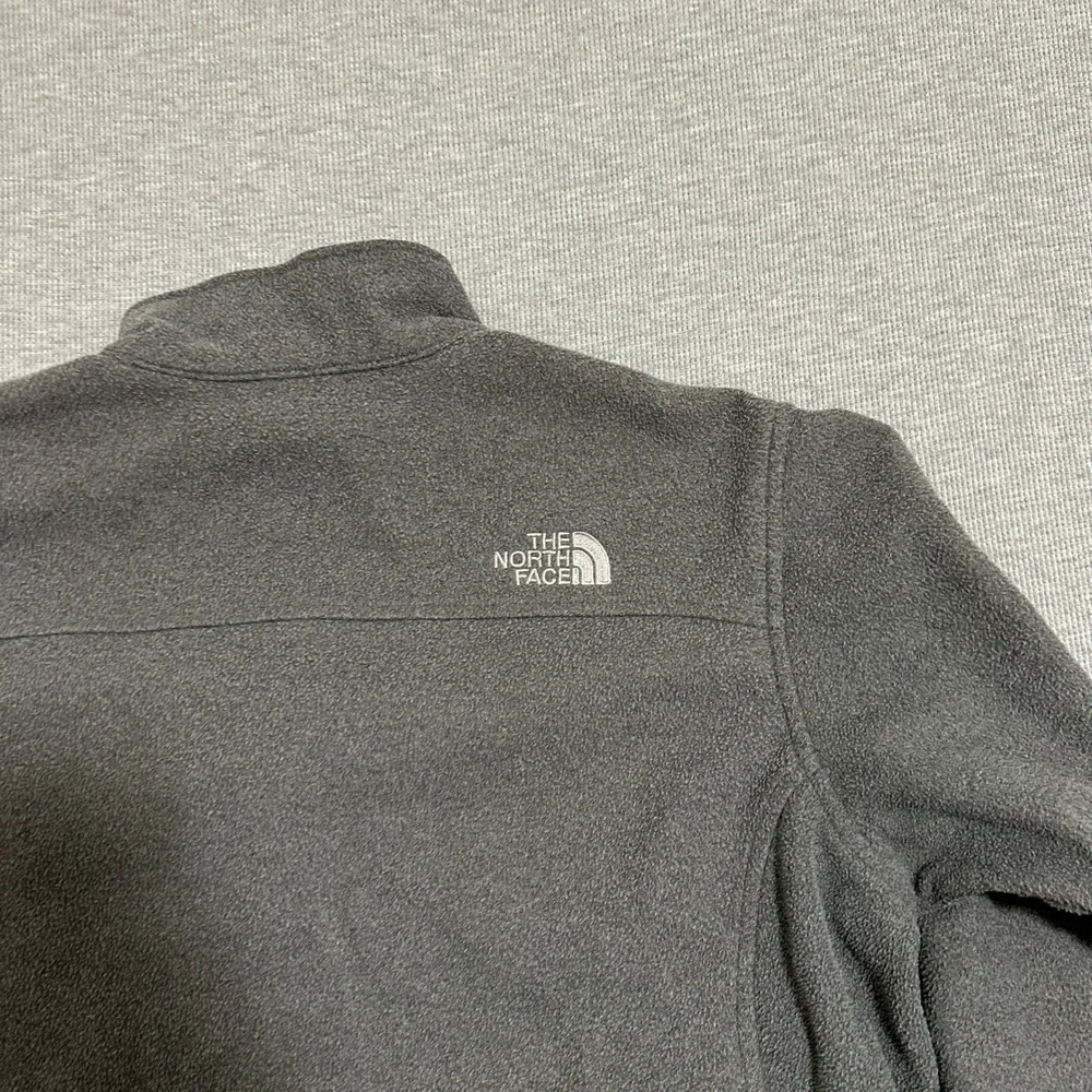 The North Face Mens Full Zip Fleece Jacket Gray Mock Neck‎ Size L Large